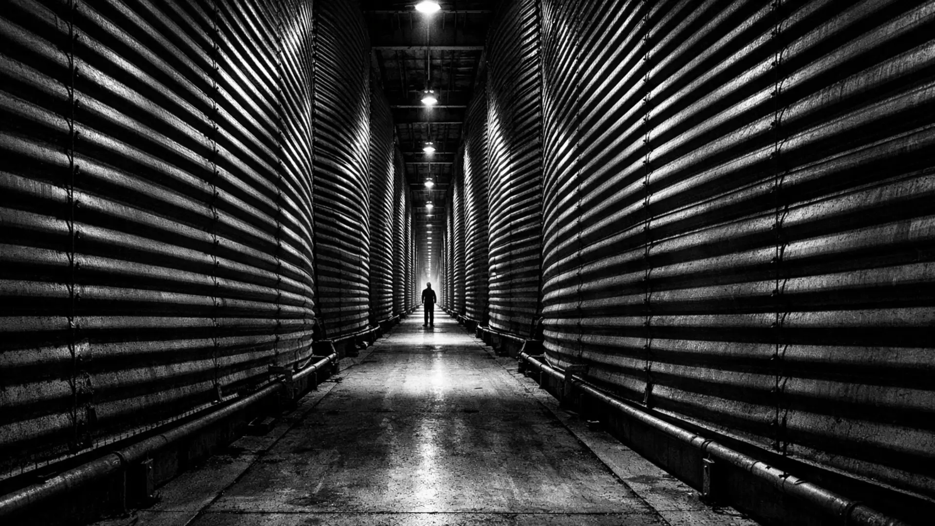 activated-carbon-storage-warehouse Large industrial warehouse for storage of activated carbon, charcoal, and carbon filtration materials for export.